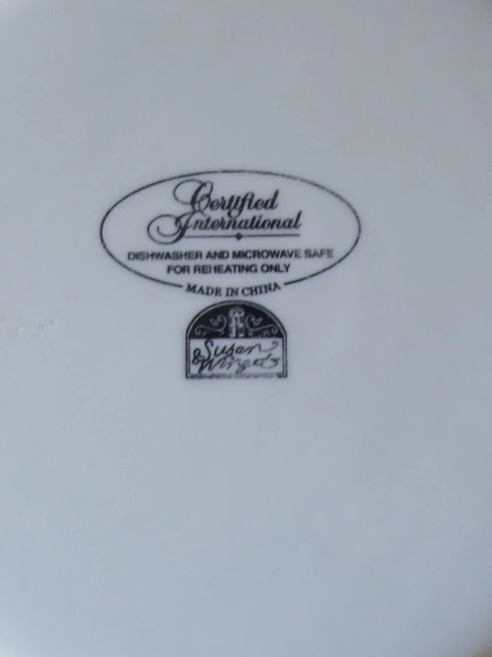Susan Winget Pasta Bowl Certified International 9 1/4